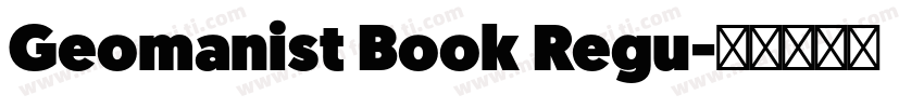 Geomanist Book Regu字体转换